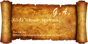 Glöckner Andrea névjegykártya