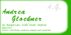 andrea glockner business card